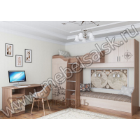Кровать двухъярусная Город (SV мебель)
